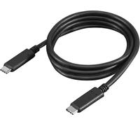 Lenovo Cavo USB-C 4X90U90619 – 1 m, alta velocità dati e ricarica, compatibile con monitor, Nero