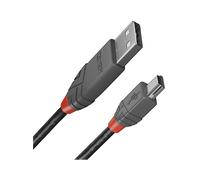 Lindy - Cavo USB a Micro USB 2.0 A/B, Anthra Line 0.2 Metri, Cavetto con Trasferimento Dati di 480Mbps | Compatibile con TV, Monitor, Tablet, Laptop, Camera | Cavo di Ricarica - Garanzia 10 Anni
