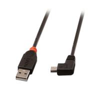 LINDY 31972 - Cavo USB 2.0, da connettore A a connettore Mini B, 90° 2,0 m.