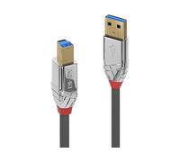 LINDY 36663Lindy 3m USB 3.2 Type A to B Cable, 5Gbps, Cromo Line,Grey 3m Cromo L