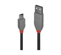 LINDY 36725 - Cavo USB 2.0, da connettore A a connettore Mini-B, 5,0 m.
