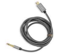 Cavo USB Maschio a Jack 6.35mm Maschio Suono QualitÃ Nylon Intrecciato 3m LinQ