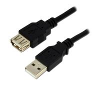 Cavo USB MCL MC922AMF-5M/N 5 m USB 2.0 A Maschio/Femmina Nero