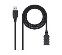 Nanocable - 10.01.0903-BK - Cavo USB 3.0 prolunga, tipo A/M-A/H, maschio-femmina, nero, 3.0 mts