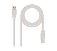 Cavo Nanocable USB 2.0 Tipo A Maschio/Maschio 2m Beige
