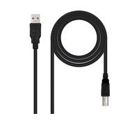 Nanocable Cavo USB 2.0 per stampante 10.01.0102-BK Tipo A/M-B/M Maschio-Maschio Nero 1 m