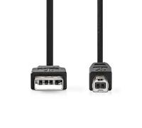 Cavo USB Nedis CCGL60100BK30 3 m USB 2.0 A-B maschio nero