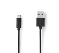 Cavo USB Nedis CCGL60500BK10 1 m USB A a Micro-USB B Nero