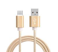Cavo USB per caricatore dati veloce intrecciato di tipo C per Motorola Moto Razr g22 g51 g62 5G g32 G6 G7 G8 G9 Play 5G Plus Power Edge 20 30 Pro Fusion Ultra Neo E7 e22i (2 metri)