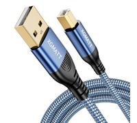 Cavo USB per stampante, 3 m, USB A a B, cavo stampante scanner ad alta | Compatibile con Lexmark, Dell, HP, Canon, Epson, Xerox, Brother, DAC e altri, blu