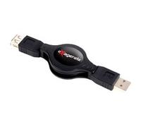 Cavo USB Retrattile con 4 Adattatori Black 1,2m XRCU2