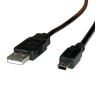 Cavo USB Roline 1,8 m USB A a Mini-USB B USB 2.0 Nero