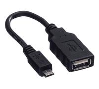 ROLINE Cavo USB 2.0, maschio micro-USB tipo b/femmina USB tipo A, OTG, 0,15m