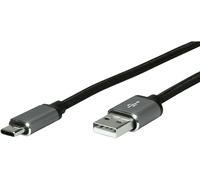 CAVO USB ROLINE 2.0 da USB A Maschio a USB C Maschio 0,8 m