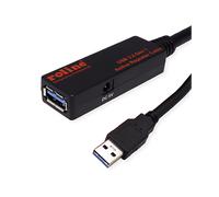 Roline Cavo di prolunga attivo USB 3.2 Gen 1 (USB A) 15 m Nero 12041071