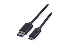 ROLINE USB 3.1 Cable, A-C, M/M 0.5 m cavo USB 0,5 m USB 3.2 Gen 1 [3.1 Gen 1] USB A USB C Nero (ROLINE USB3.2 Gen1 Cable A-C. M NEW