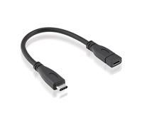 Roline USB 3.1 Gen 2 Type C Cable | USB-C/USB-C | M/F | black | 0.15 m
