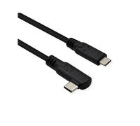 ROLINE Cavo USB 3.2 Gen 2x2, PD 20V5A, Emark, C-C, ST/ST, 1 x 90°, 20 Gbps, nero, 1 m