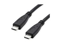 ROLINE RM - Cavo USB 3.2 Gen 2, C-C, ST/ST, 10 Gbit/s, Emark, 100 W, nero, 1 m