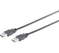 SHIVERPEAKS S/Conn Maximum connectivity USB High Speed 2.0 Kabel, A/A Stecker, USB 2.0, Schwarz, 1,0 m (13-22025) Marca