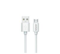 Cavo USB Savio CL-167 3 m USB 2.0 A-Micro USB Carica Rapida Bianco