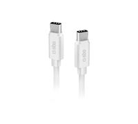 SBS Cavo antigroviglio per Ricarica e Dati da 1.5m, Cavo con 2 connettori USB-C, Cavetto Compatibile con iPhone 15, Samsung, Huawei, Xiaomi, Tablet, PC Portatili