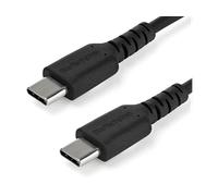 StarTech.com Cavo di Ricarica USB-C da 1m - Resistente Cavetto USB-C di Ricarica Veloce e Sync da USB 2.0 a USB Type C 60W - Rivestimento in TPE e Fibra Aramidica M/M 60W Nero, Samsung S10/S20/Ipad Pro/MS Surface