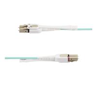 StarTech.com Cavo in fibra ottica multimodale OM4 LC a LC [UPC] con linguette push-pull, 10m, 50/125Âµm, Reti 100G, Insensibi