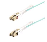 StarTech.com Cavo in fibra ottica multimodale OM4 LC a LC [UPC] con linguette push-pull, 4m, 50/125Âµm, Reti 100G, Insensibil