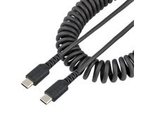 Cavo USB StarTech.com R2CCC-1M-USB-CABLE USB-C a USB-C Aramidato 1m Nero Curvo