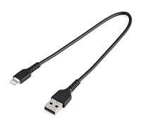 StarTech.com Cavo da USB-A a Lightning da 30cm nero - Robusto e resistente cavo di alimentazione/sincronizzazione in fibra aram