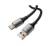 Swissten, Cavo USB a USB-C Design Intrecciato Anti Groviglio, Nero