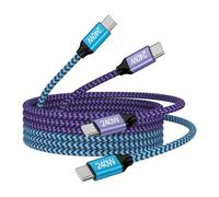 Cavo USB tipo C da 240 W per iPhone 18 Pro/18 Pro Max/Duo | Confezione da 2 cavi di ricarica USB C da 1,8 m, ricarica rapida per telefono Android per iPhone Air/17e/17/17 Pro/17 Pro Max