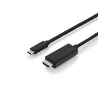 Digitus Cavo adattatore USB 3.2 Gen2-2,0 m - Da USB C (M) a HDMI Tipo A (M) - 10 Gbit/s - Cavo monitor - Nero