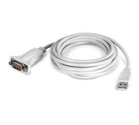 TRENDnet, TU-S910, Cavo convertitore da USB a seriale a 9 Pin, Adattatore seriale da USB a RS232, Supporta Windows e Mac, USB1.1, USB2.0, USB3.0, Lunghezza Cavo 3 m (10 Piedi), Plug & Play, Bianco