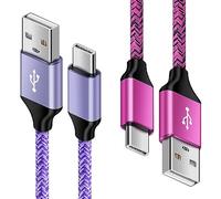 Cavo USB Type-C [1.8+0.9M] Cavo USB A a USB C Cavo Ricarica Rapida Type C Cavetto USB C Cellulare C Nylon Cavo per Samsung Galaxy S25/S24 ultra/S23/S22/S21/S20/A55/A15/A35/A25/A54/Z Flip6 iPhone 16 15