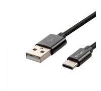 V-TAC Cavo USB-C a USB A da 1 Metro per Smartphone, Computer, Tablet - Cavo Type-C per Ricarica Rapida 2.A e Trasmissione Dati - Compatibile Apple Huawei e Samsung - Nero
