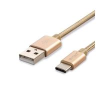 CAVO USB TYPE-C 1 METRO ORO PLATINUM SERIES VT-5334 -LED8493 V-TAC
