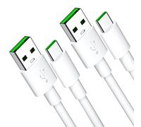 Cavo USB Type-C 2Pezzi,1M,Cavo USB C 65W 6A SUPER VOOC Cavo di Ricarica per OPPO A40M Reno13FS 12F 12 11F 10 Pro,Cavo Tipo C per OPPO Find X8 X7 X5 X3 Neo,realme GT NEO 2 Pro,OnePlus 13R 13 12 12R 11