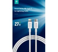 Cavo usb type-c a lightning 2mt 3a power delivery devia bianco