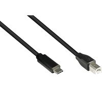 CAVO USB TYPE C ALCASA 2.0 da USB C Maschio a USB B Maschio 5 m
