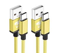 Cavo USB Type-C, Cavo USB C Cavetto Cellulare 3A Ricarica Rapida [1M+2M 2Pezzi] Nylon USB A a USB C Cavo Tipo C Filo Carica Caricatore per iPhone 16 15,Samsung Galaxy S24,Xiaomi,Huawei,iPad,OnePlus