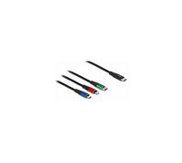 DeLock Cavo di ricarica 86596 3-in-1 USB-C a Lightning, micro USB e USB-C 1 m