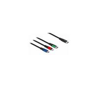 CAVO USB TYPE C DELOCK Cavo di ricarica USB 3 in 1 USB Type-C a Lightning / Micro USB / USB Type-C da 30 cm