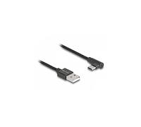 CAVO USB TYPE C DELOCK Cavo USB 2.0 Tipo-A maschio per USB Type-C maschio nero con angolazione da 1 m