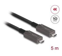 Delock 84146 câble USB 5 m USB Type-C Noir