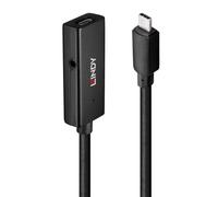Cavo USB Type-C Lindy 43356 5m 5000Mbit/s Nero ABS Plug and Play