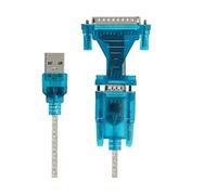 LinQ, Adattatore da USB 2.0 verso DB25 e DB9, Azzurro