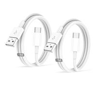 Cavo USB Type-C,Per Originale Cavetto USB C Cellulare Ricarica Rapida 2Pezzi 1M+1M,Per iPhone 17/Air/Pro/Pro Max/16/15/Pro/Plus/Pro Max,Per Samsung Galaxy S24/S23+/Ultra/S22/A53/A54/iPad Pro/Air/cavi
