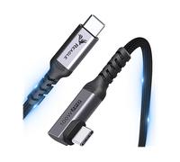 CAVO USB TYPE C REAGLE USB-C 3.2 Thunderbolt 4K 60Hz QC PD 100W Angolare 10 Gbps 50CM